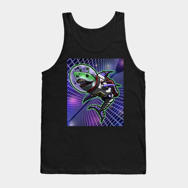 Space Shark Tank Top by AJH designs UK